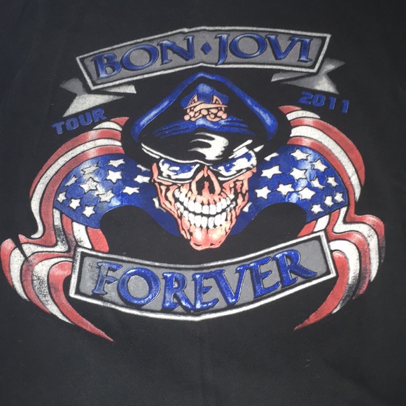 Bonjovi tour 2011 shirt small authentic - Picture 3 of 8